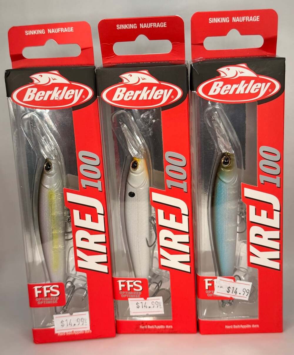 Berkley Krej 100 Hard Bait Jerkbait 3 Pack New